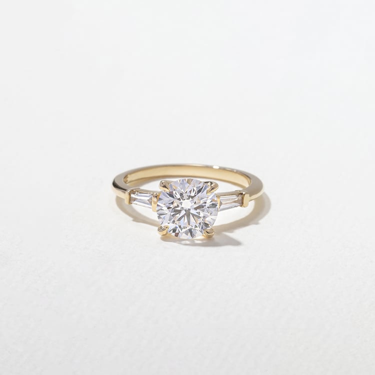 2 CT Round Halo & Pave Lab Grown Diamond Engagement Ring