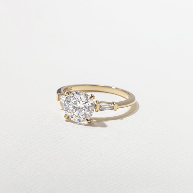 2 CT Round Halo & Pave Lab Grown Diamond Engagement Ring