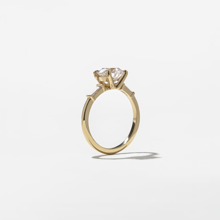 2 CT Round Halo & Pave Lab Grown Diamond Engagement Ring