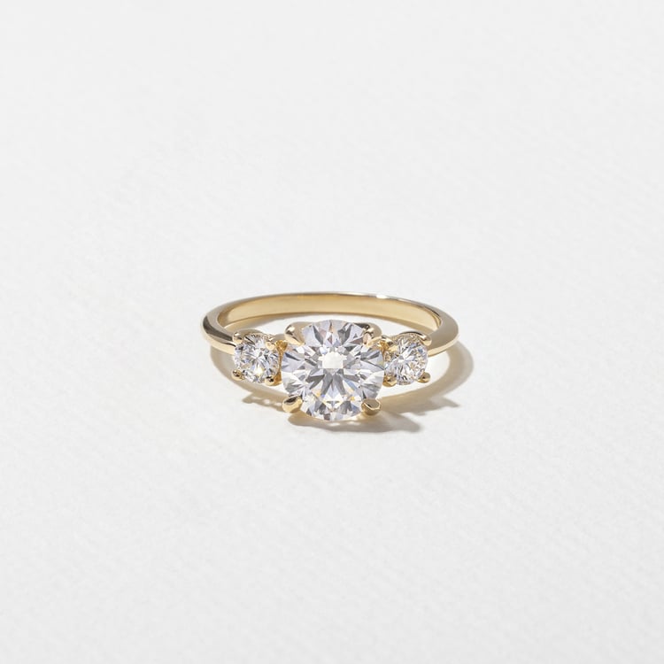 2 CT Round Halo & Pave Lab Grown Diamond Engagement Ring