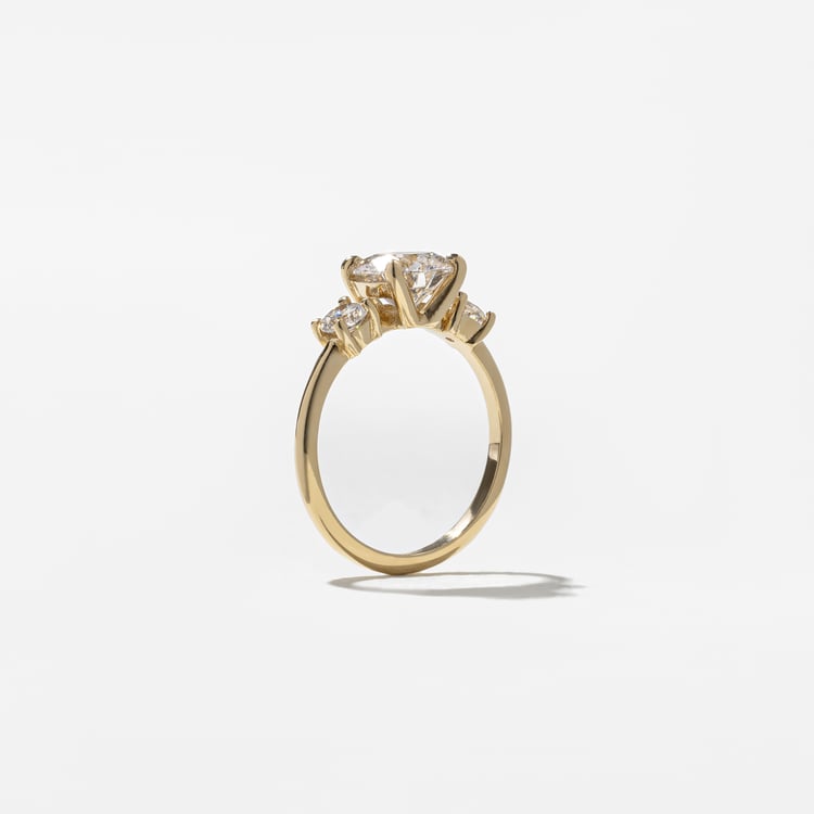 2 CT Round Halo & Pave Lab Grown Diamond Engagement Ring