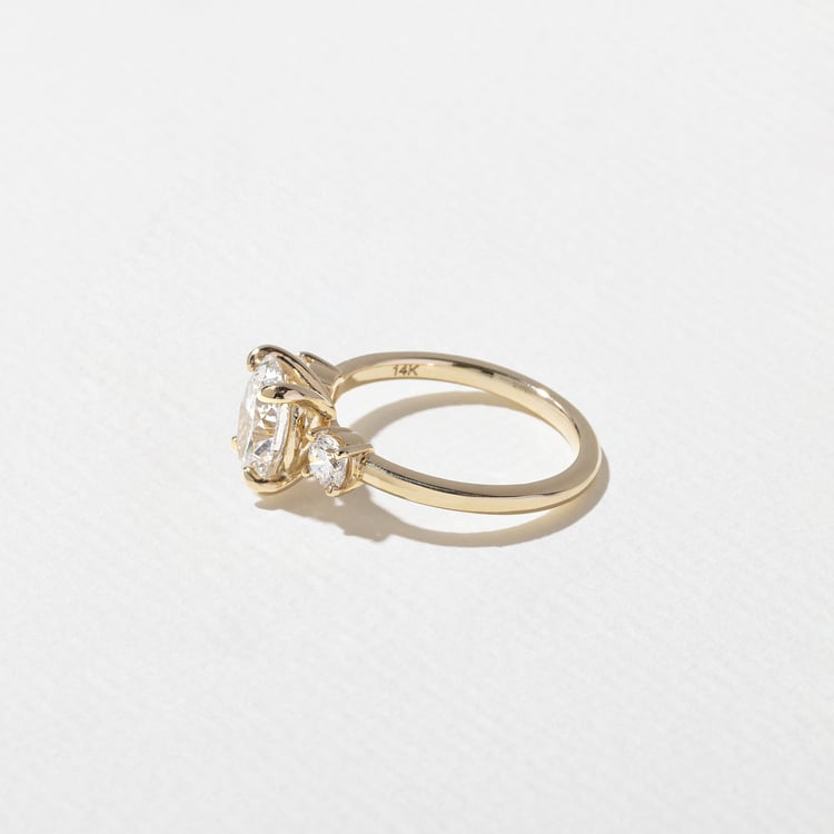 2 CT Round Halo & Pave Lab Grown Diamond Engagement Ring