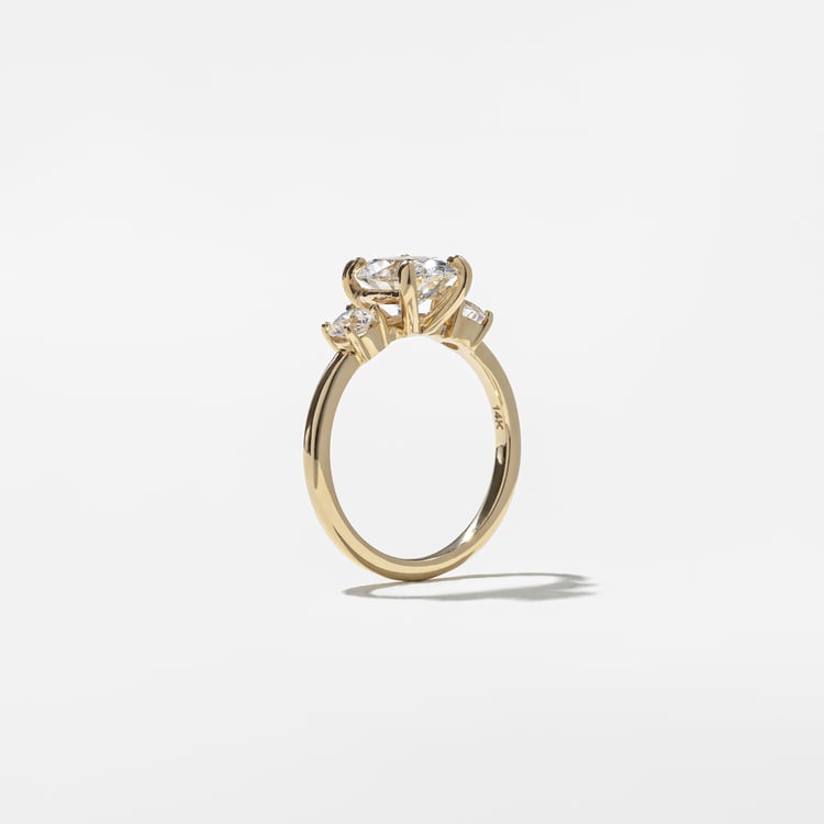 2 CT Round Halo & Pave Lab Grown Diamond Engagement Ring
