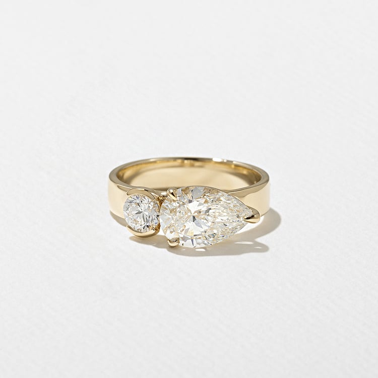 2 CT Round Halo & Pave Lab Grown Diamond Engagement Ring