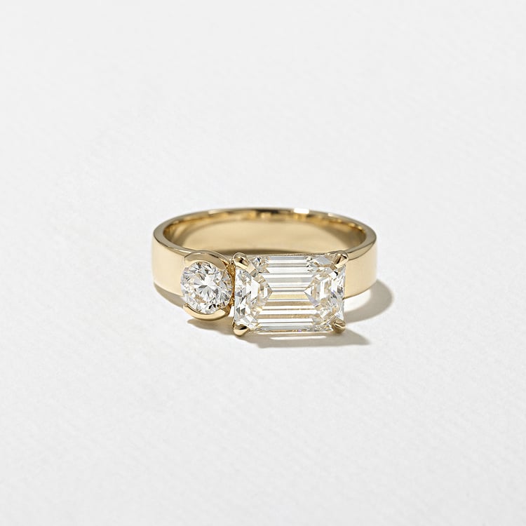 2 CT Round Halo & Pave Lab Grown Diamond Engagement Ring