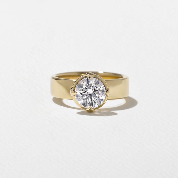 2 CT Round Halo & Pave Lab Grown Diamond Engagement Ring