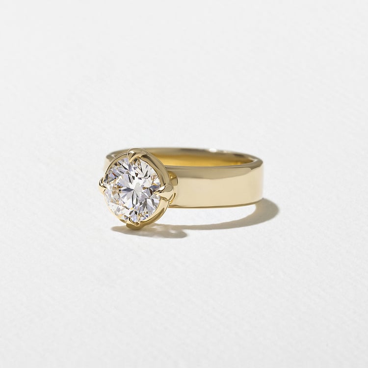 2 CT Round Halo & Pave Lab Grown Diamond Engagement Ring