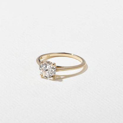 1.25 CT Round Solitaire Lab Grown Diamond Engagement Ring