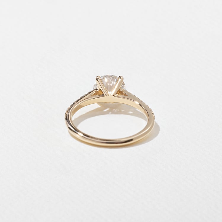 2 CT Round Halo & Pave Lab Grown Diamond Engagement Ring