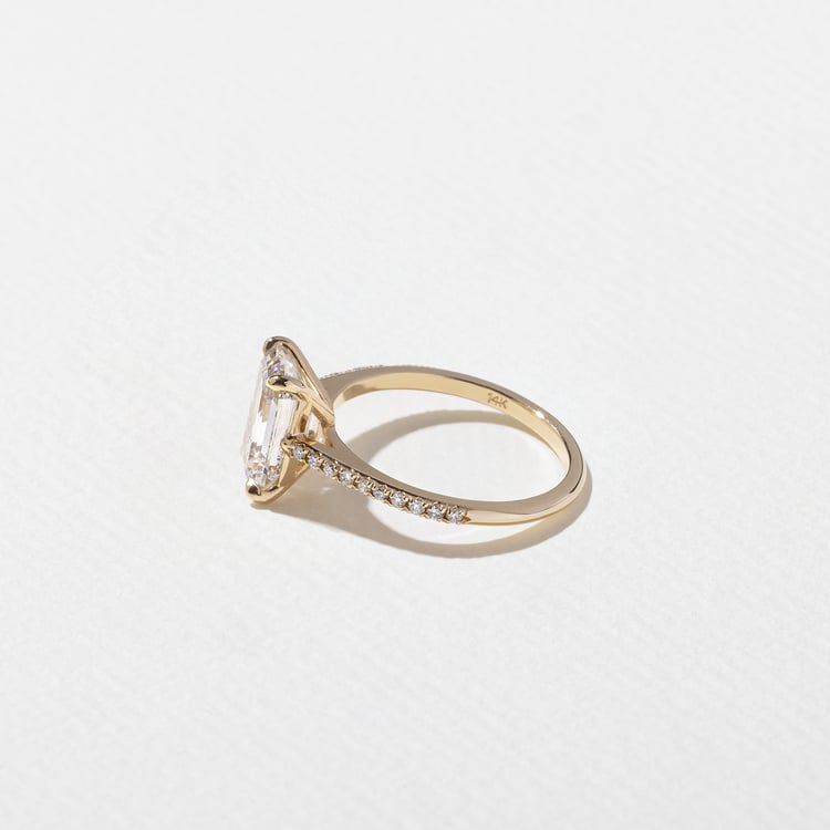 2 CT Round Halo & Pave Lab Grown Diamond Engagement Ring