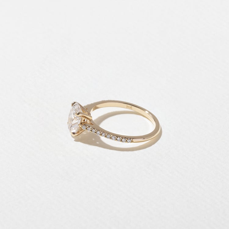 2 CT Round Halo & Pave Lab Grown Diamond Engagement Ring