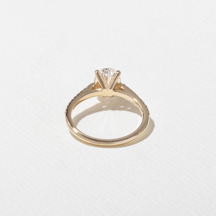 2 CT Round Halo & Pave Lab Grown Diamond Engagement Ring