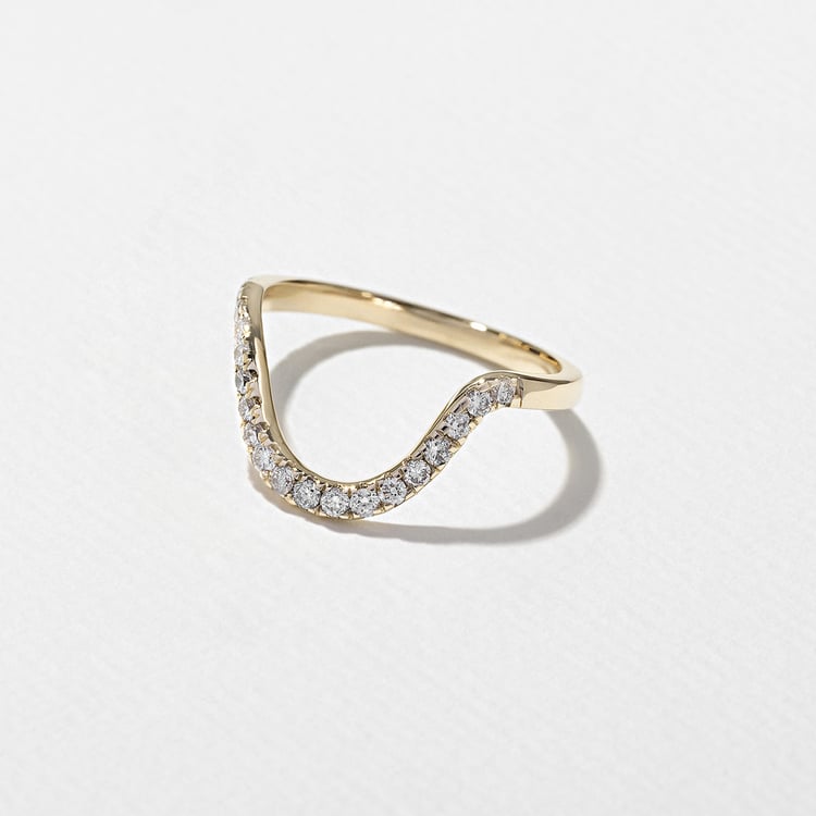 0.15 TCW Round Milgrain Lab Grown Diamond Wedding Band