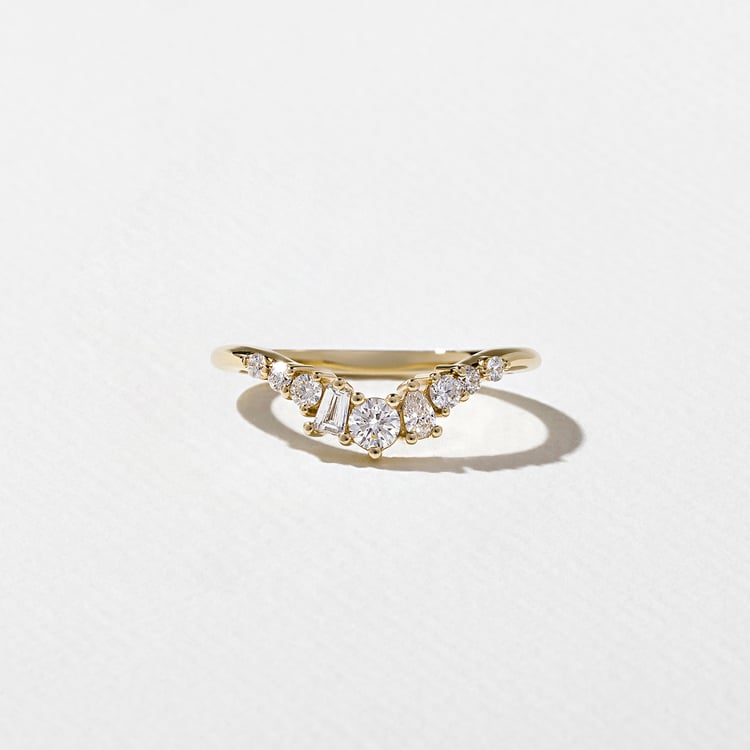 0.15 TCW Round Milgrain Lab Grown Diamond Wedding Band