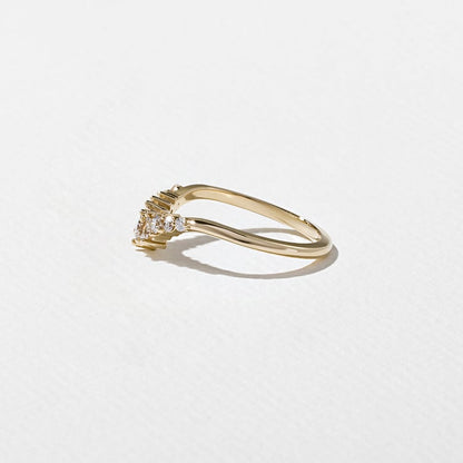 0.34 TCW Round, Tapered Baguette & Pear Lab Grown Diamond Wedding Band