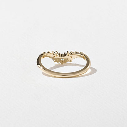 0.34 TCW Round, Tapered Baguette & Pear Lab Grown Diamond Wedding Band