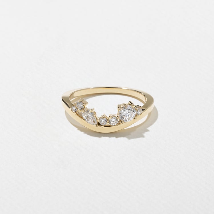 0.15 TCW Round Milgrain Lab Grown Diamond Wedding Band