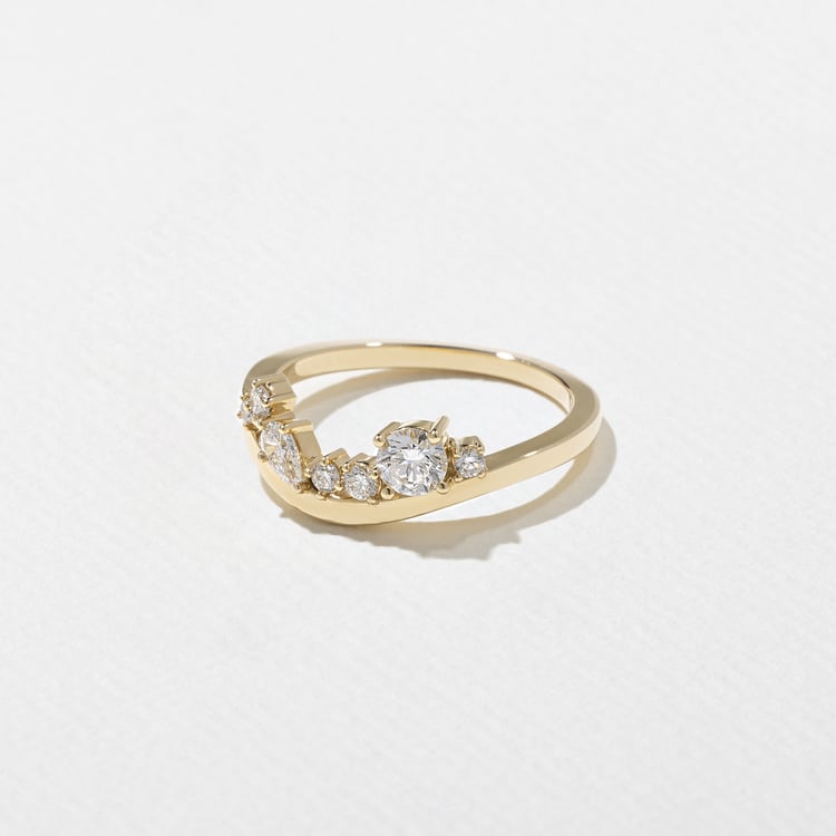 0.15 TCW Round Milgrain Lab Grown Diamond Wedding Band