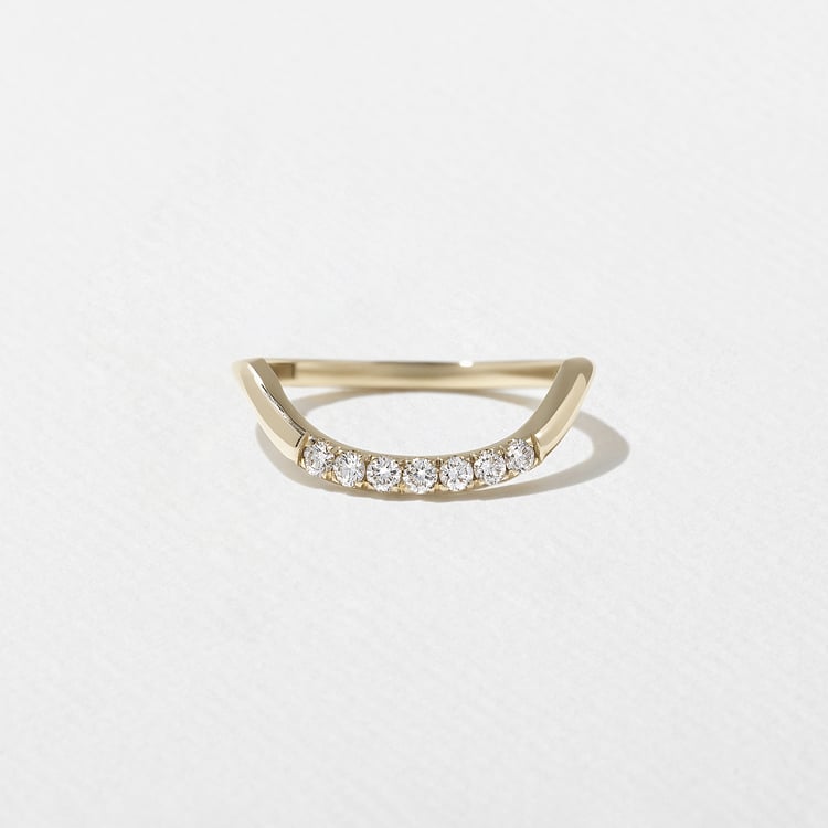 0.15 TCW Round Milgrain Lab Grown Diamond Wedding Band