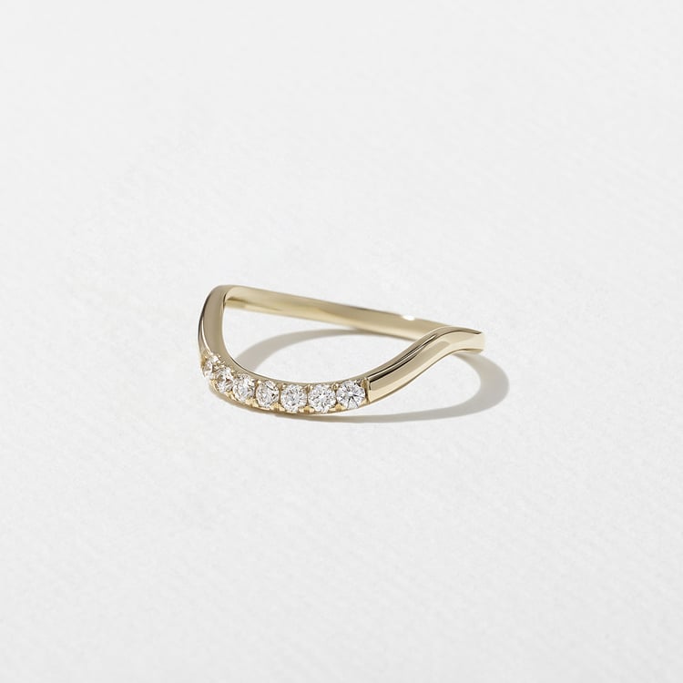 0.15 TCW Round Milgrain Lab Grown Diamond Wedding Band