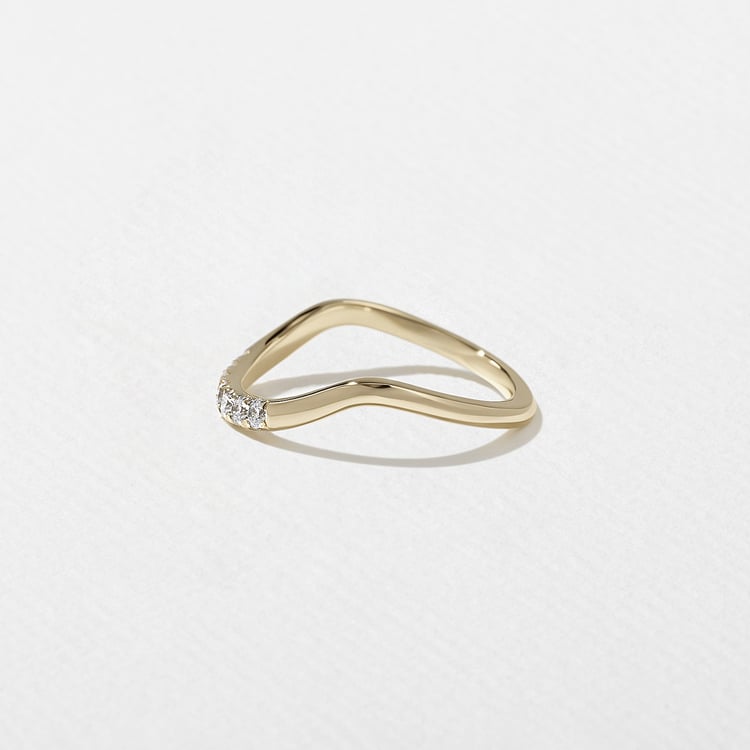 0.15 TCW Round Milgrain Lab Grown Diamond Wedding Band