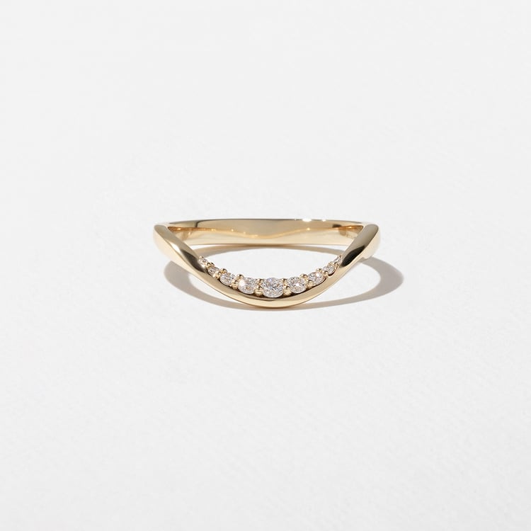 0.15 TCW Round Milgrain Lab Grown Diamond Wedding Band