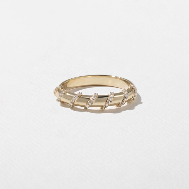 0.15 TCW Round Milgrain Lab Grown Diamond Wedding Band