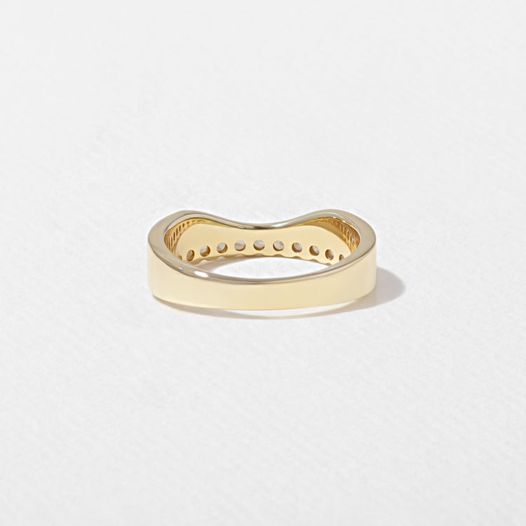 0.15 TCW Round Milgrain Lab Grown Diamond Wedding Band