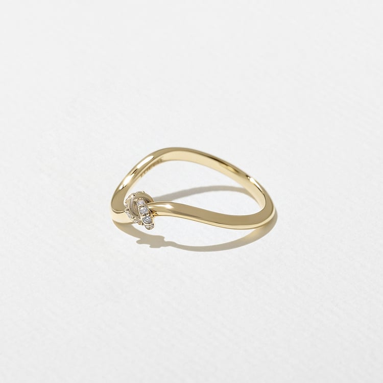 0.15 TCW Round Milgrain Lab Grown Diamond Wedding Band