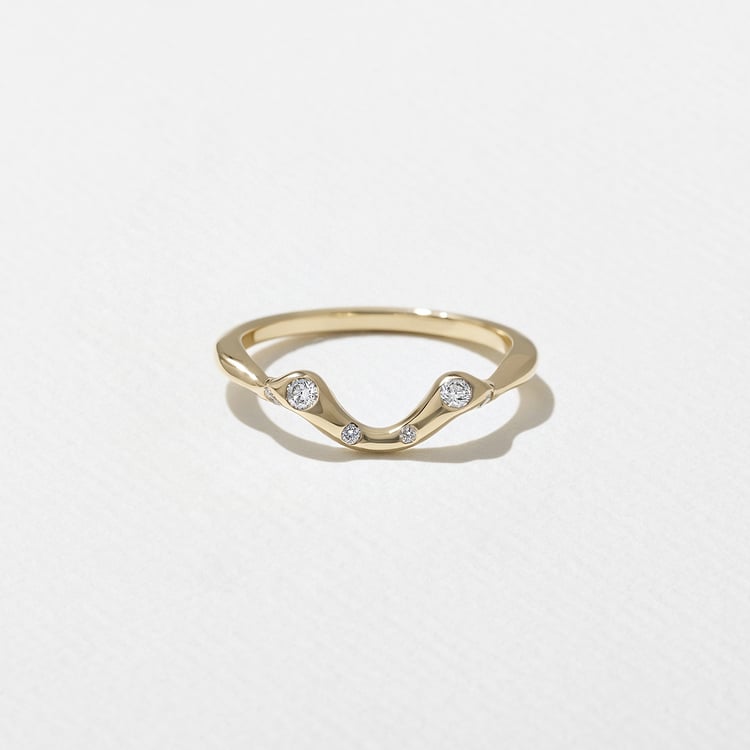 0.15 TCW Round Milgrain Lab Grown Diamond Wedding Band