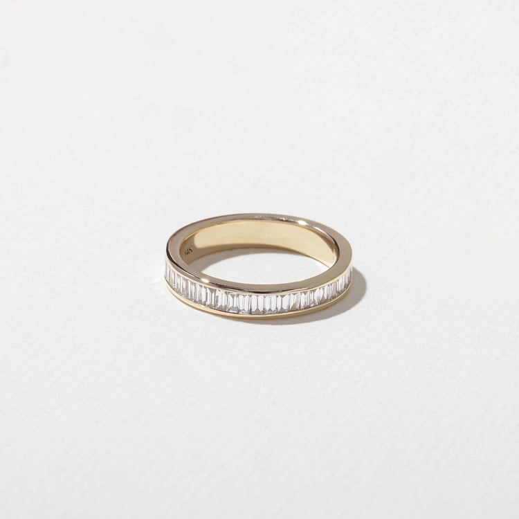 0.15 TCW Round Milgrain Lab Grown Diamond Wedding Band