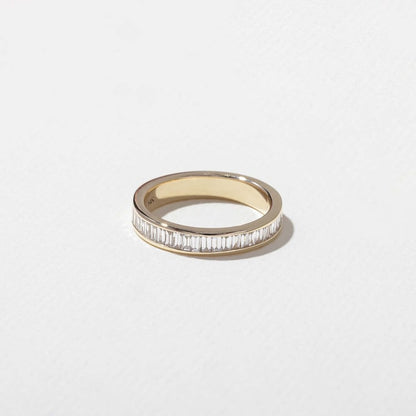 0.75 TCW Tapered Baguette Eternity Lab Grown Diamond Wedding Band