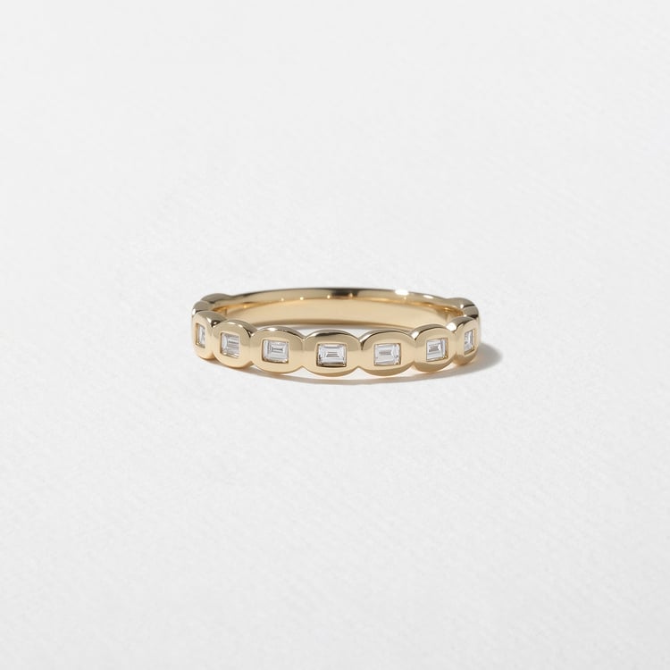 0.15 TCW Round Milgrain Lab Grown Diamond Wedding Band