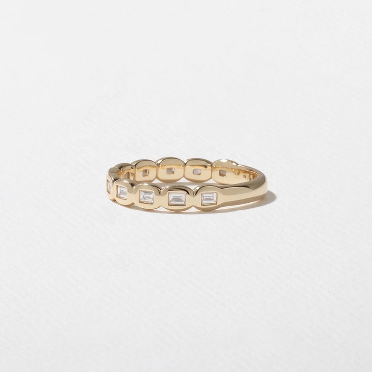 0.15 TCW Round Milgrain Lab Grown Diamond Wedding Band