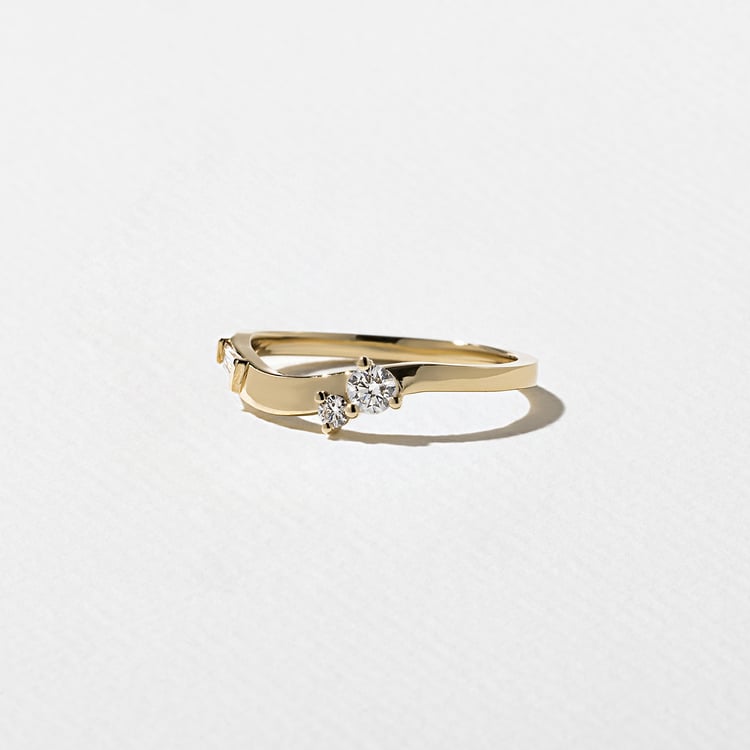 0.15 TCW Round Milgrain Lab Grown Diamond Wedding Band