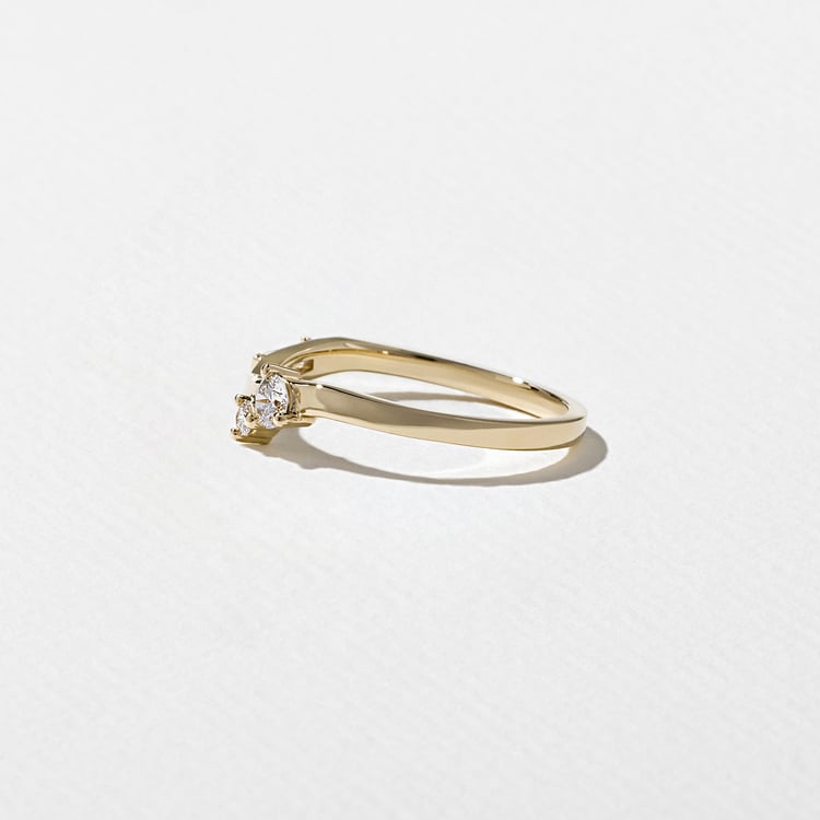 0.15 TCW Round Milgrain Lab Grown Diamond Wedding Band