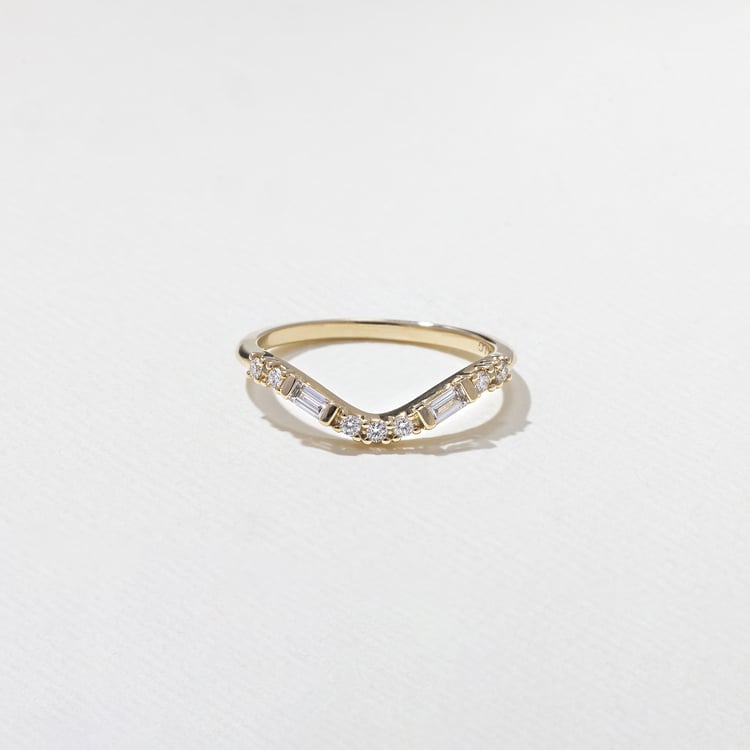 0.15 TCW Round Milgrain Lab Grown Diamond Wedding Band