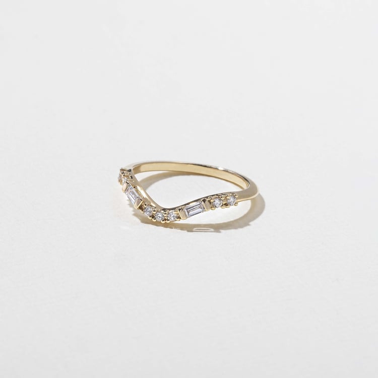 0.15 TCW Round Milgrain Lab Grown Diamond Wedding Band