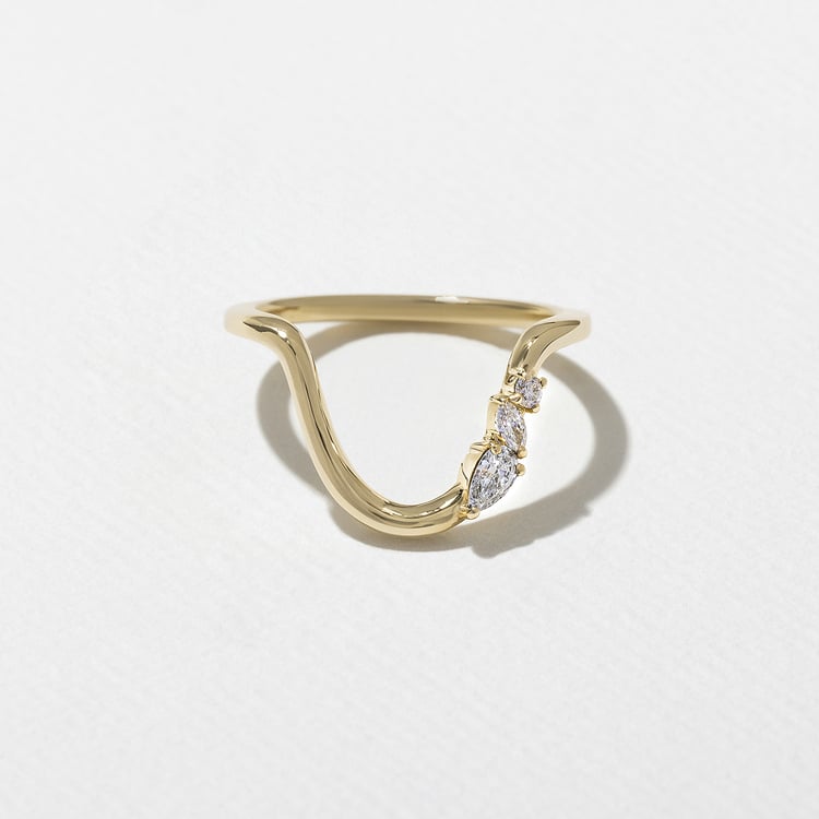 0.15 TCW Round Milgrain Lab Grown Diamond Wedding Band