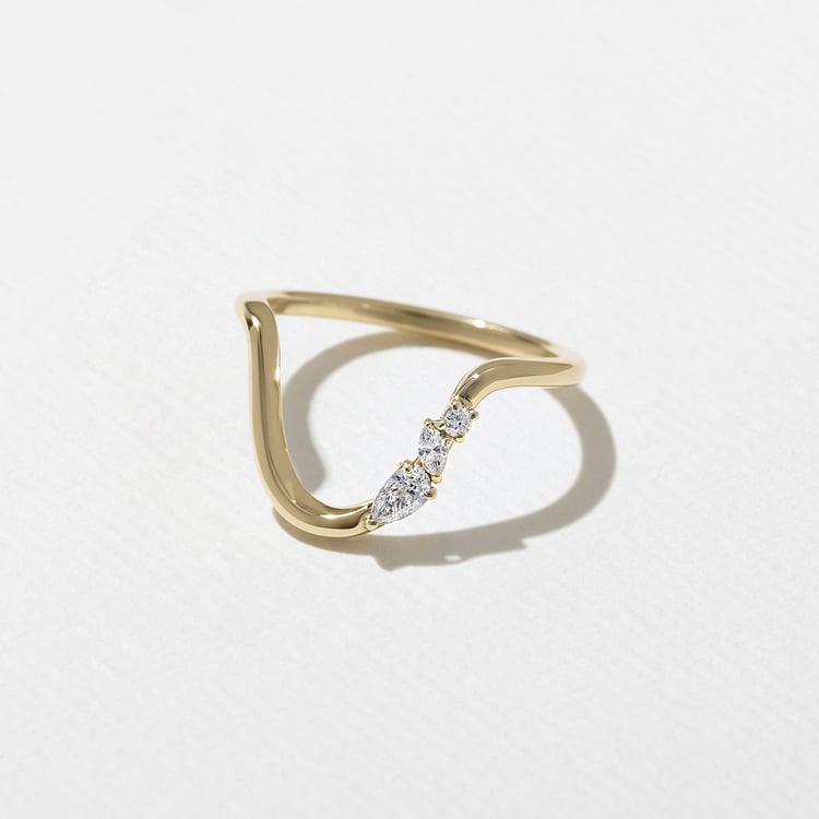 0.15 TCW Round Milgrain Lab Grown Diamond Wedding Band