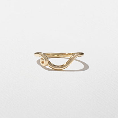 Twist Curved Wedding Band