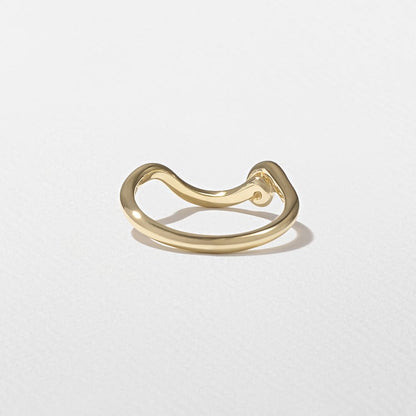Twist Curved Wedding Band
