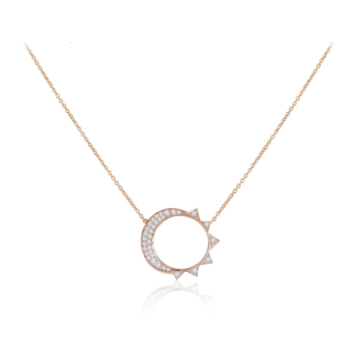 0.23 CT Round Lab Grown Diamond Pendant Necklace
