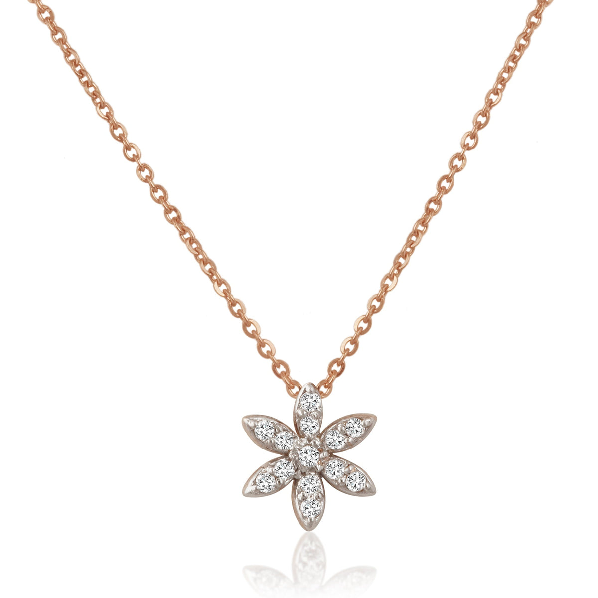 0.7 TCW Round Lab Grown Diamond Multiple Stone Necklace