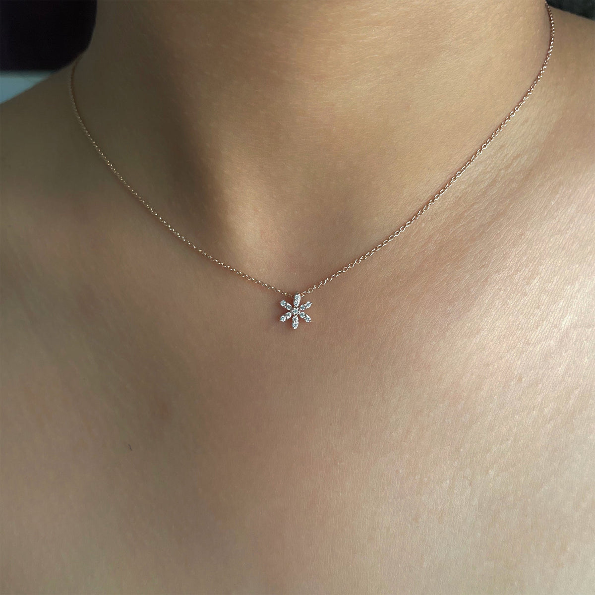 0.7 TCW Round Lab Grown Diamond Multiple Stone Necklace