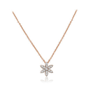 0.7 TCW Round Lab Grown Diamond Multiple Stone Necklace