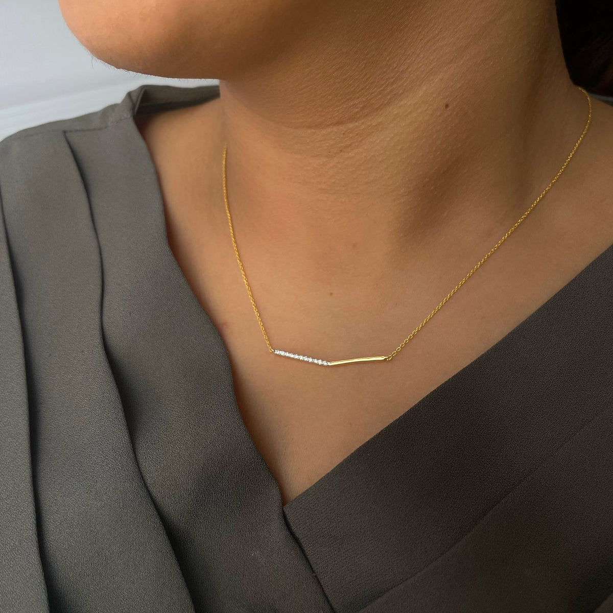 0.8 TCW Round Lab Grown Diamond Pendant Necklace