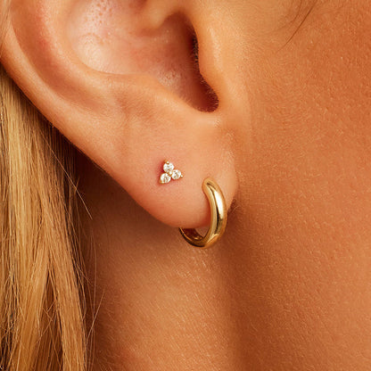 0.078 TCW Round Lab Grown Diamond Stud Earrings