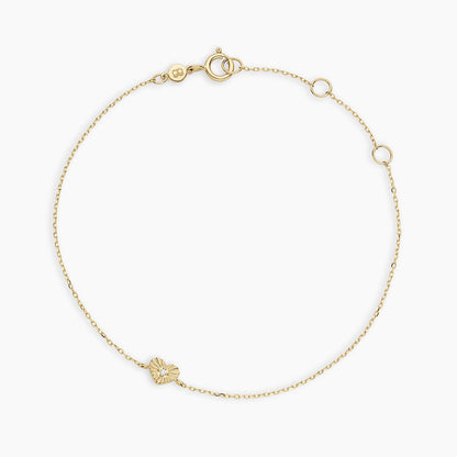 0.04 TCW Round Lab Grown Diamond Vintage Heart Bracelet
