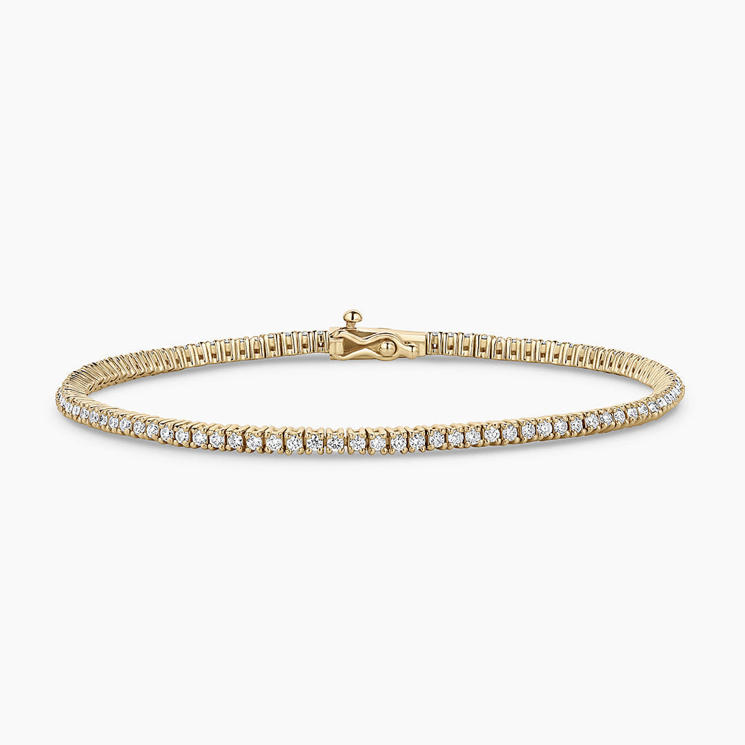 0.81 TCW Round Lab Grown Diamond Tennis Bracelet